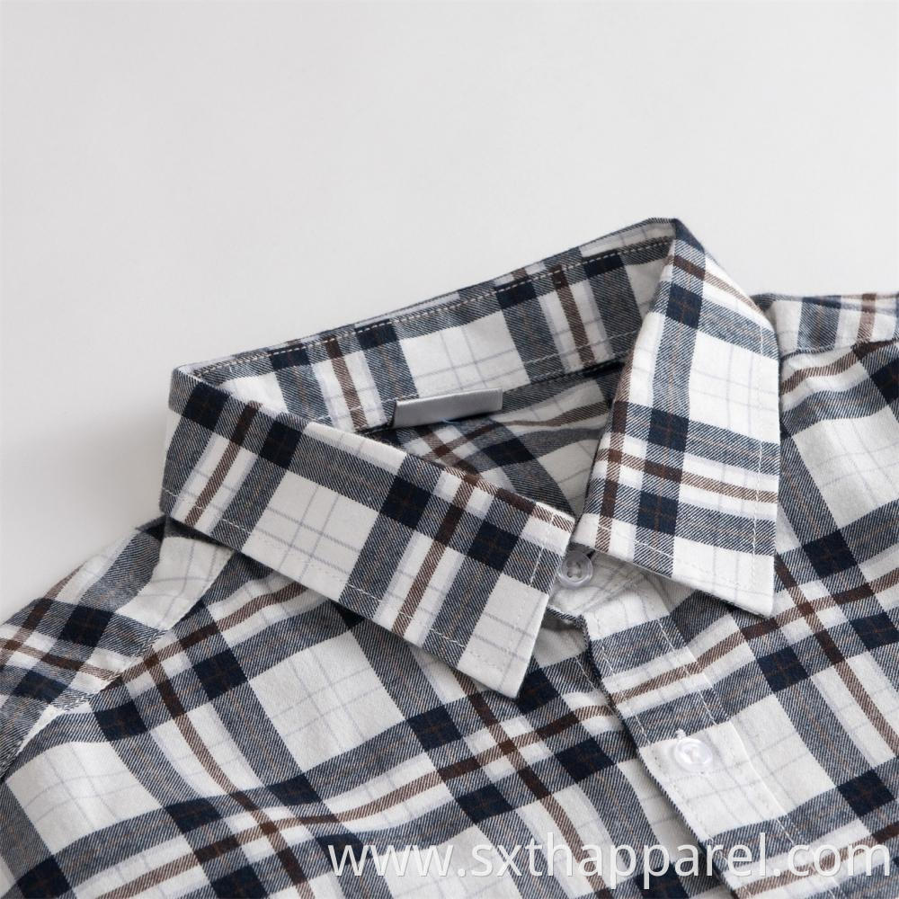 100% Cotton Check Men's Shirts